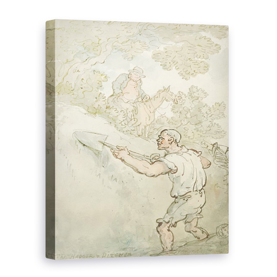 Tablou canvas - Thomas Rowlandson - Hedger si Ditcher, 75 x 100 cm