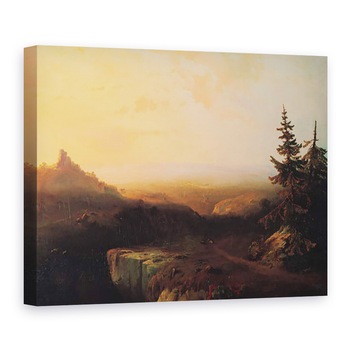 Tablou canvas - Thomas Moran - Scene de, 60 x 80 cm Tablou canvas - Thomas Moran - Scene de, 60 x 80 cm