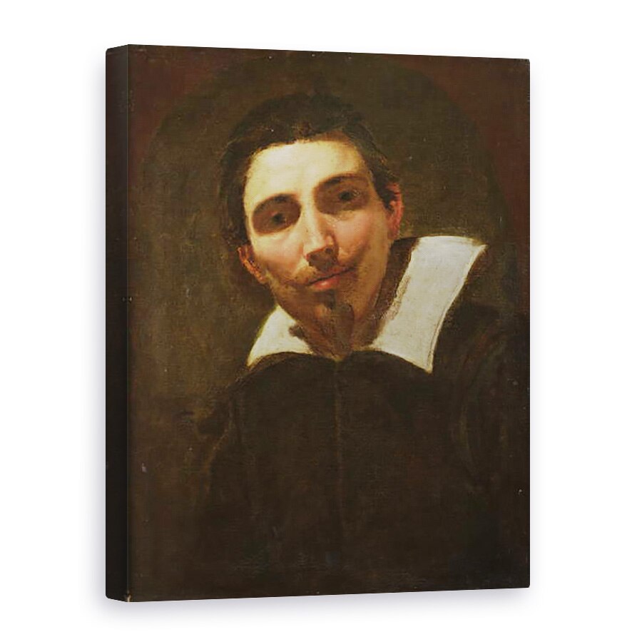 Tablou canvas - Simon Vouet - Portretul unui barbat, 60 x 80 cm