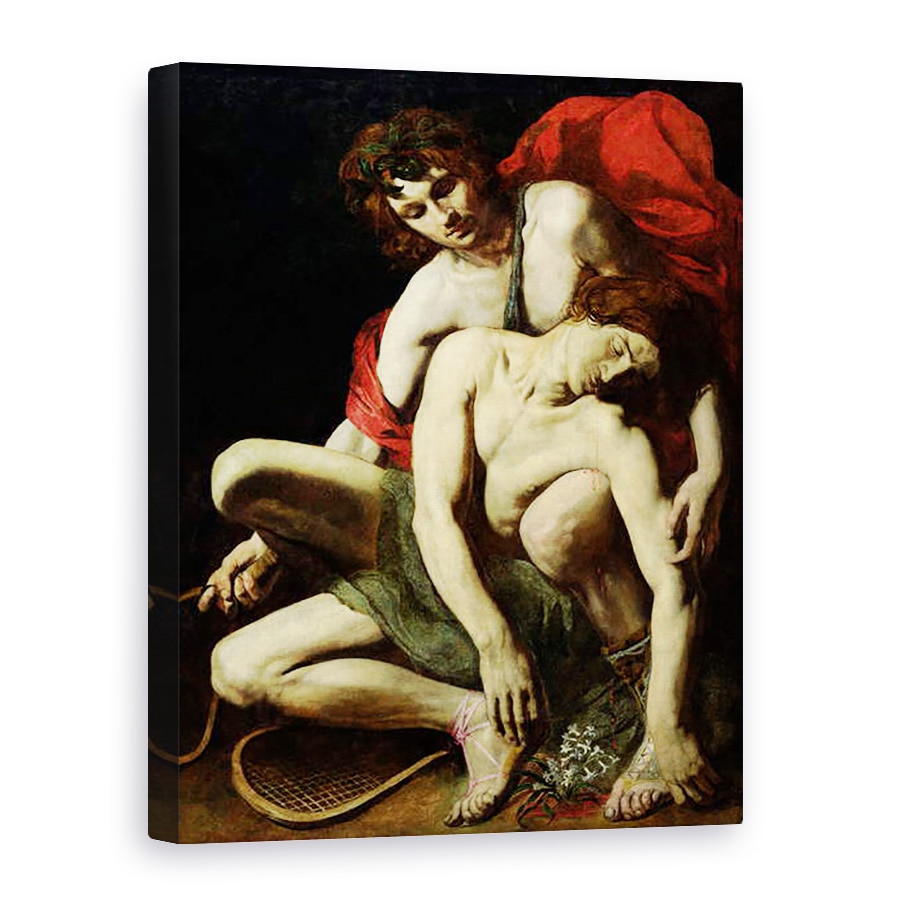 Tablou canvas - Scoala Italiana - Moartea lui Hyacinthus, 75 x 100 cm