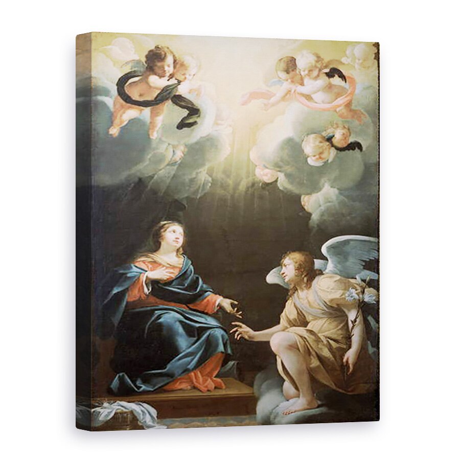 Tablou canvas - Simon Vouet - Buna Vestire, 60 x 80 cm