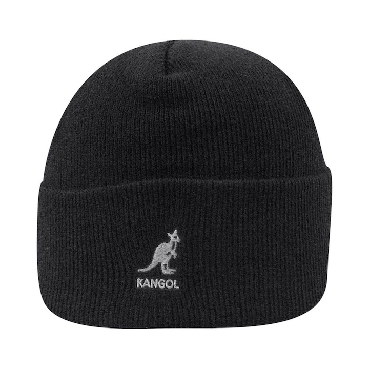 Акрилна шапка с маншет Kangol черна 2