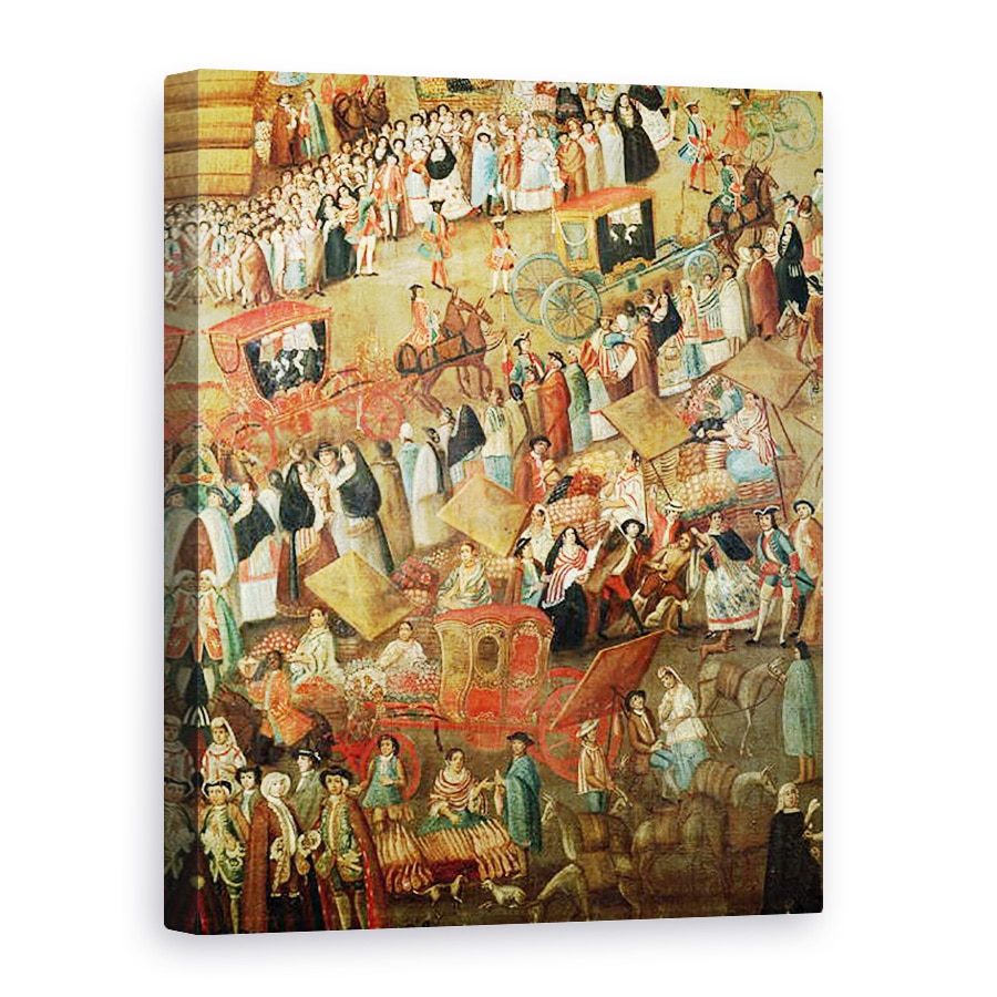 Tablou canvas - Scoala Mexicana - Plaza Mayor in Mexic, 50 x 70 cm