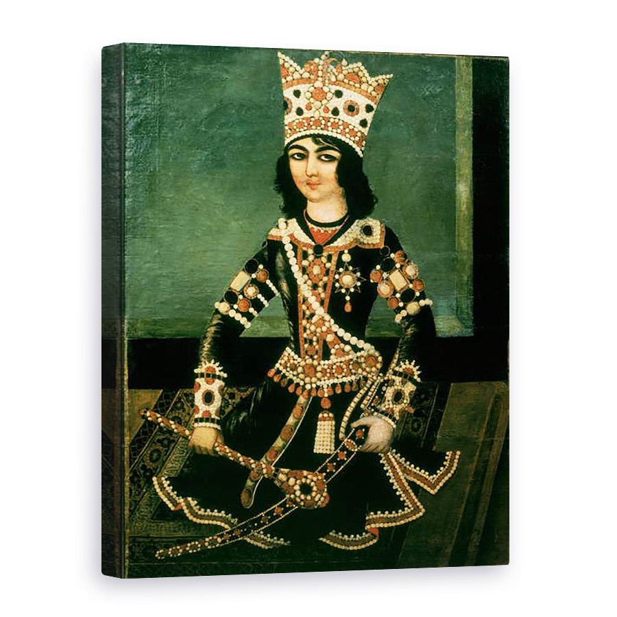 Tablou canvas - Scoala iraniana - Portret De Abbas-Minza c.1783-1833, Print De Persia, 75 x 100 cm