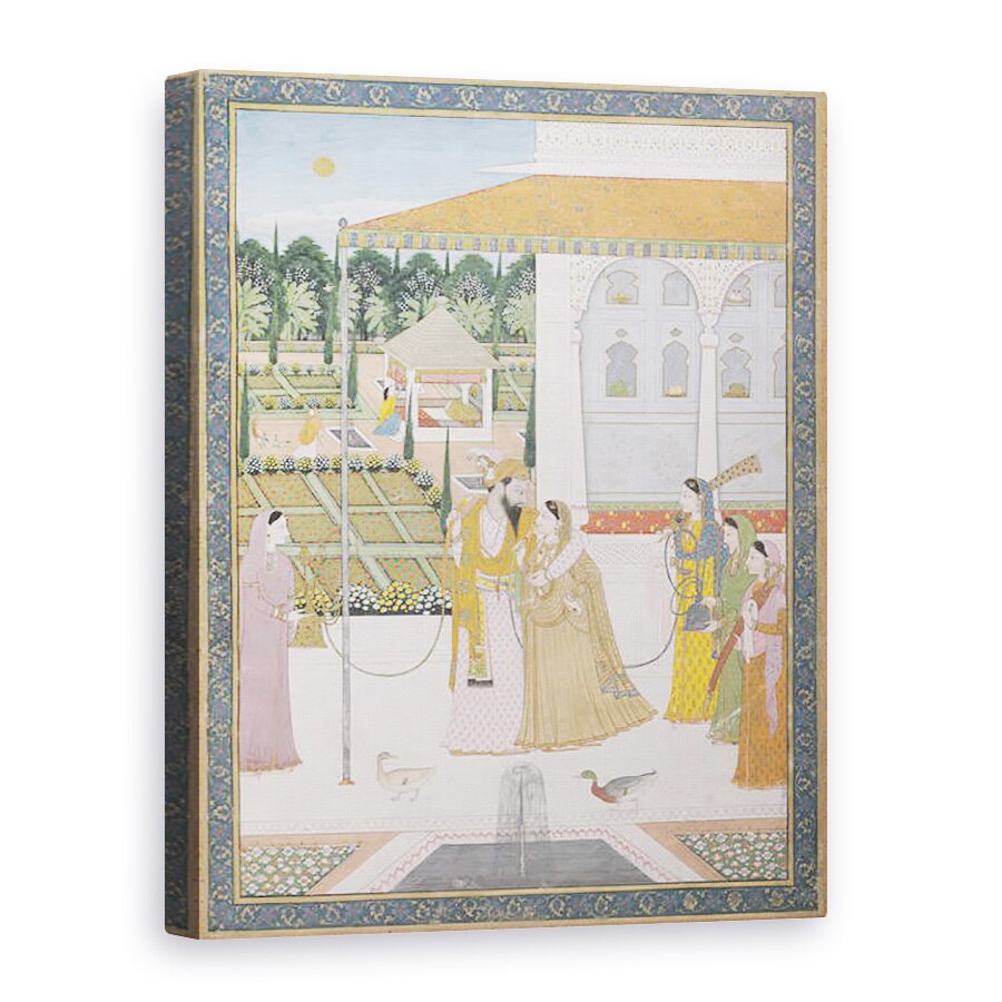 Tablou canvas - Scoala Pahari - Un cuplu mers pe jos, 75 x 100 cm