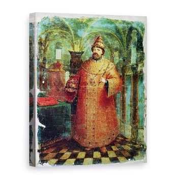 Tablou canvas - Scoala Rusa - tarul Ivan Alexeevici al V-lea 1666-96, 75 x 100 cm Tablou canvas - Scoala Rusa - tarul Ivan Alexeevici al V-lea 1666-96, 75 x 100 cm