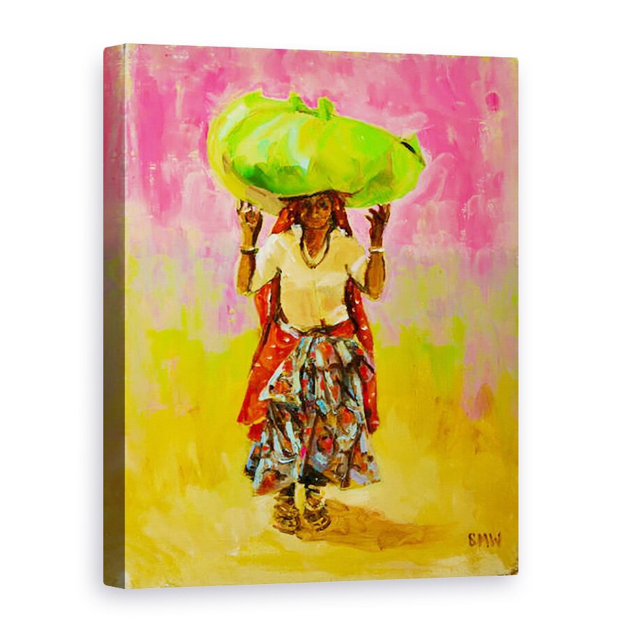 Tablou canvas - Sue Wales - Lucrator teren indian, 2020, 60 x 80 cm