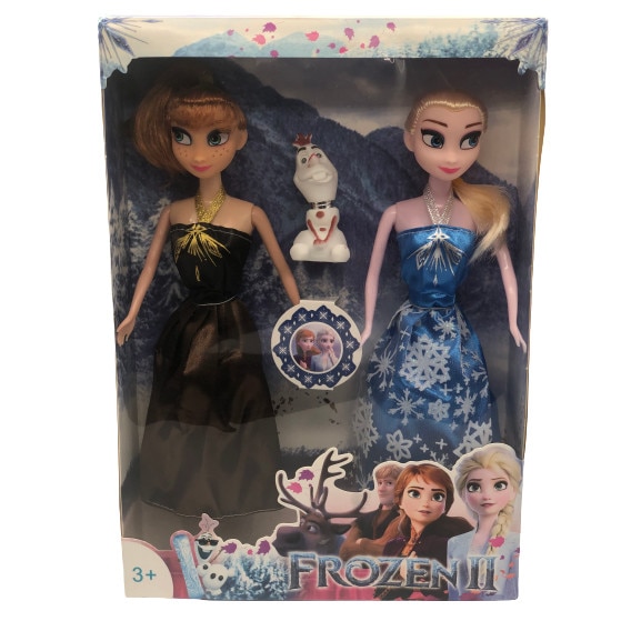 Set 2 papusi Frozen ll, Anna si Elsa, 27 cm