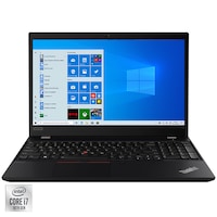 Laptop Lenovo ThinkPad T15 Gen 1 cu procesor Intel Core i7-10510U pana la 4.90 GHz, 15.6", Full HD, 16GB, 512GB SSD, Intel UHD Graphics, Windows 10 Pro, Black