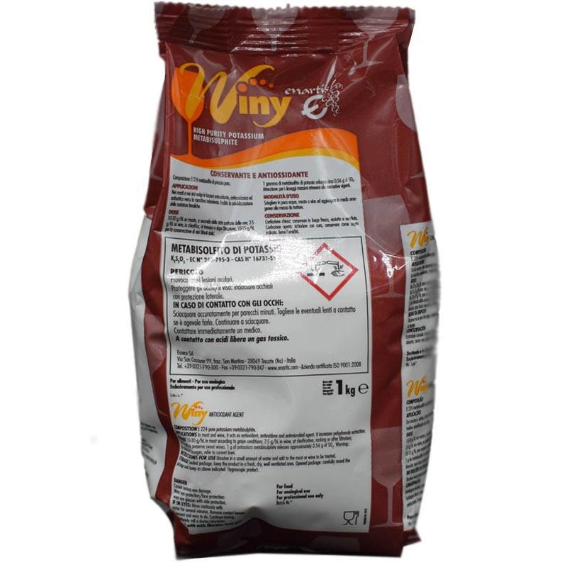 Metabisulfit de potasiu Winy, 1 kg