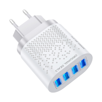 Incarcator Retea, Incarcator Priza, 4x USB Qualcomm 3.0 Ultra Fast Charge Alb Incarcare Rapida 7A Output Material Ignifug Cip Protectie Temperatura Ridicata Incarcator Retea, Incarcator Priza, 4x USB Qualcomm 3.0 Ultra Fast Charge Alb Incarcare Rapida 7A Output Material Ignifug Cip Protectie Temperatura Ridicata