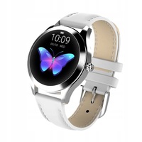 ceas smartwatch kingwear kw10 alb rezistent la apa ip68 64kb ram  512kb rom display 104 inch tft cu touch screen rezolutie 240  198 pixeli capacitate baterie 120mah imagen 16_0_
0
