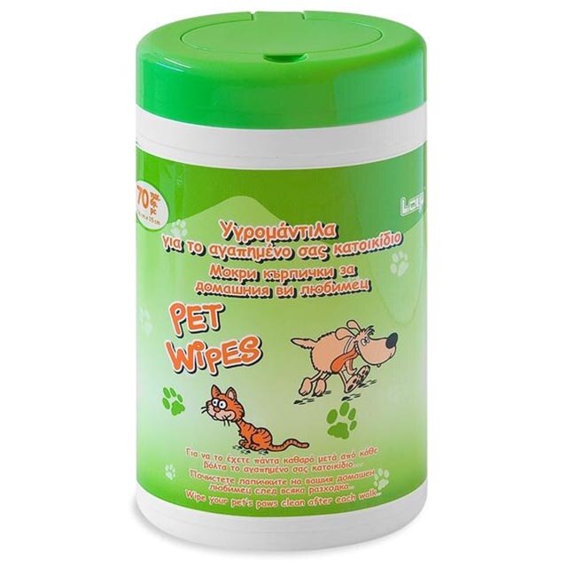 Servetele umede pentru animale de companie Felis, Antibacteriene, 70 bucati, 15x18 cm