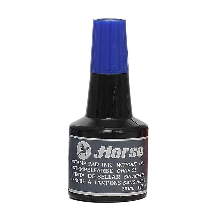 Мастило за тампон Horse, 30 мл., син