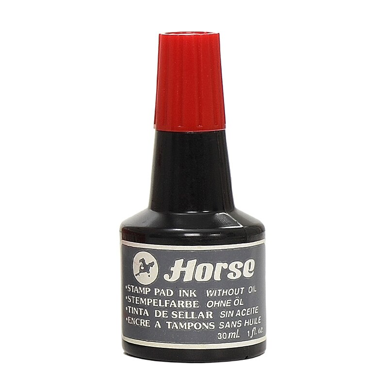 Мастило за тампон Horse, 30 мл., червен - eMAG.bg
