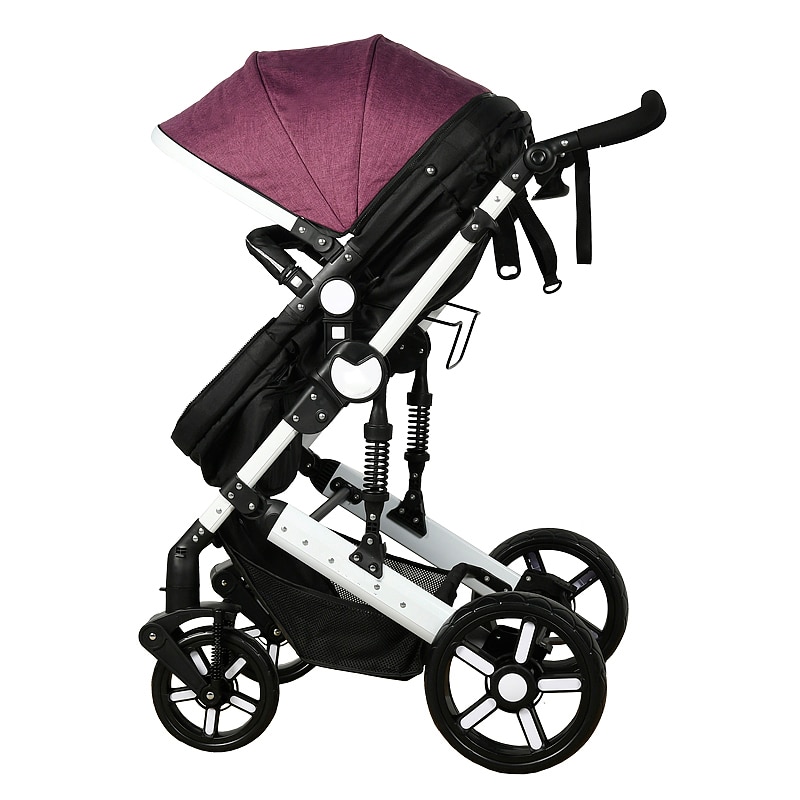 Carucior 2 in 1 reversibil X2 Crocodile Purple 0 36 luni