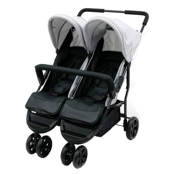 Carucior sport pentru gemeni Asalvo Double Dinamic Anthracite Carucior sport pentru gemeni Asalvo Double Dinamic Anthracite