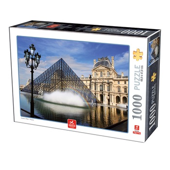 Puzzle Deico - Franta, Louvre, 1000 piese Puzzle Deico - Franta, Louvre, 1000 piese