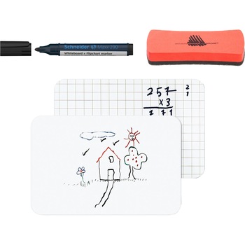 Set scoala Marker whiteboard SCHNEIDER NEGRU, burete si tabla A3 Bi-Silque Set scoala Marker whiteboard SCHNEIDER NEGRU, burete si tabla A3 Bi-Silque