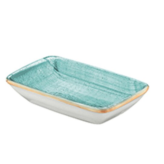 Farfurie dreptunghiulara din portelan Bonna Aqua15x9cm