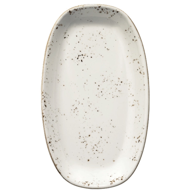 Farfurie ovala din portelan 19x11cm Bonna Grain