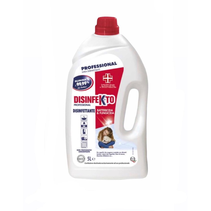 Solutie dezinfectanta pentru suprafete lavabile Disinfekto 5L