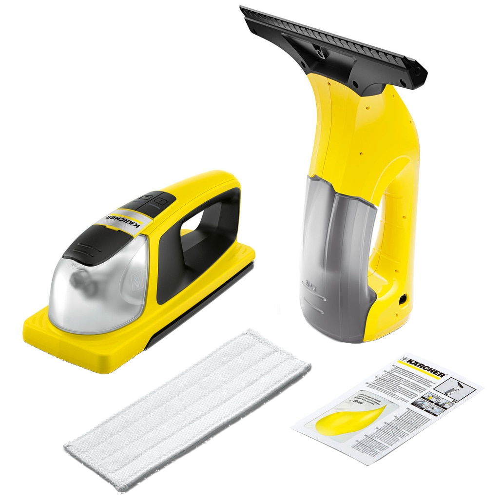 Set pachet promotional Aparat de curatat geamuri Karcher WV 1   Dispozitiv curatare geamuri KV 4