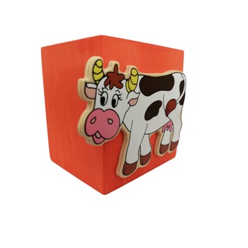 Organizator creioane Woodyland din lemn 7 x 6 x 7,5 cm, portocaliu Organizator creioane Woodyland din lemn 7 x 6 x 7,5 cm, portocaliu