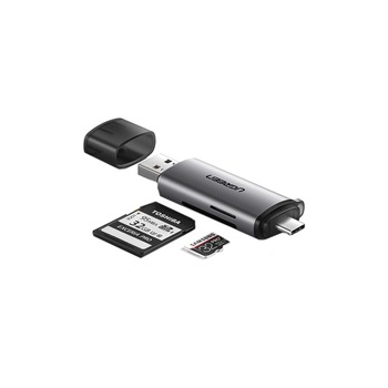 Adaptor Card Reader UGREEN, SD/ microSD, USB/ USB-C Adaptor Card Reader UGREEN, SD/ microSD, USB/ USB-C