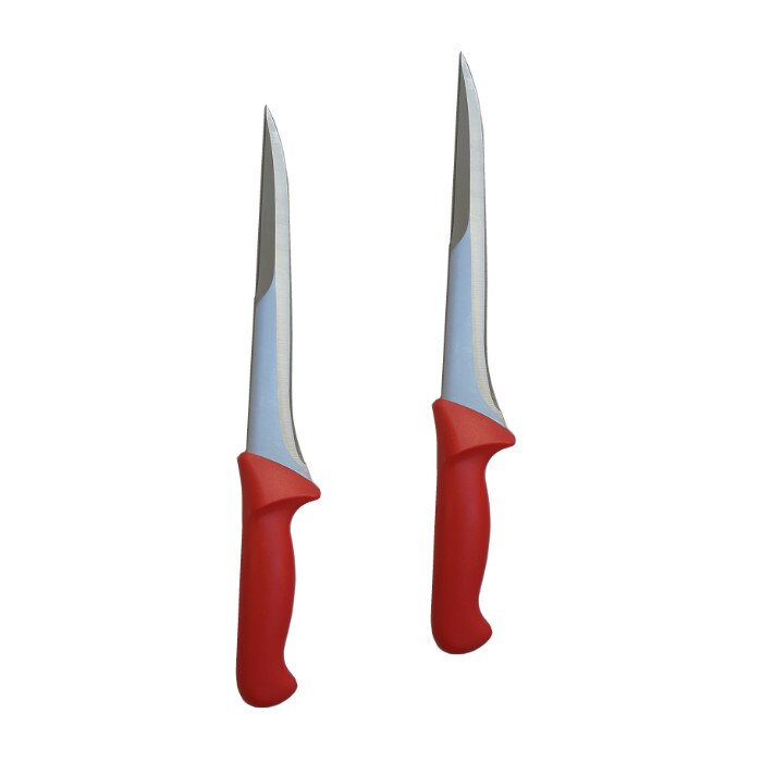 Set 2 cutite profesionale pentru macelarie AGL 32 cm, lama dubla ascutita