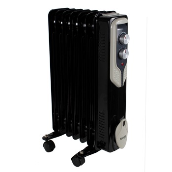 Calorifer electric Floria, 1500 W, 7 elementi, Negru / ZLN 3642 Calorifer electric Floria, 1500 W, 7 elementi, Negru / ZLN 3642