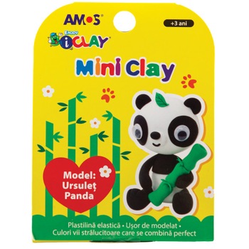 Plastilina copii model Panda AMOS iClay 30g mini clay Plastilina copii model Panda AMOS iClay 30g mini clay