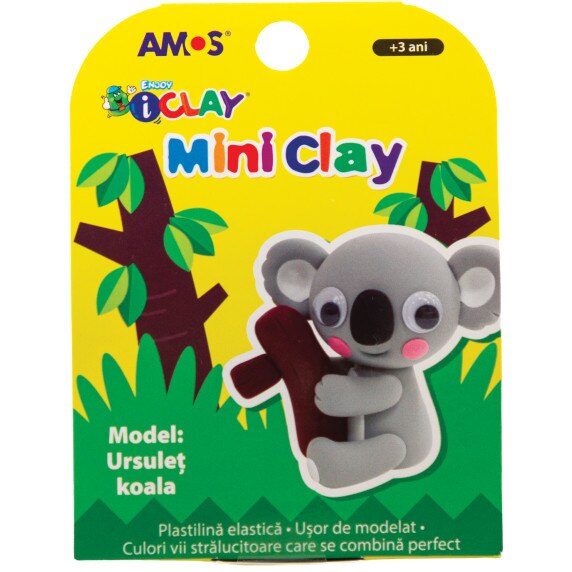 Plastilina copii model Koala AMOS iClay 30g mini clay