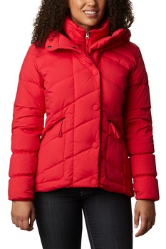 Columbia, Geaca cu puf si gluga Ember Springs™, Rosu vermilion Columbia, Geaca cu puf si gluga Ember Springs™, Rosu vermilion