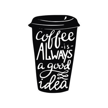 Sticker Autocolant Decorativ Perete Cafea, 45×30 cm, Negru, Oracal Sticker Autocolant Decorativ Perete Cafea, 45×30 cm, Negru, Oracal