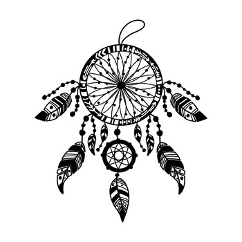 Sticker Autocolant Decorativ Perete Dreamcatcher, 47×40 cm, Negru, Oracal Sticker Autocolant Decorativ Perete Dreamcatcher, 47×40 cm, Negru, Oracal