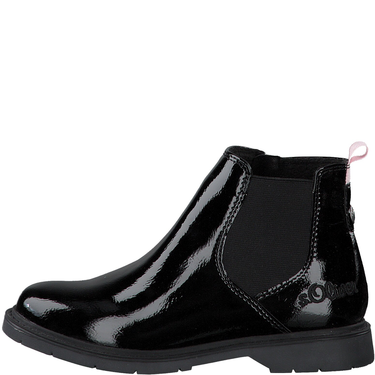 Ghete s. Oliver, casual, piele ecologica, negru