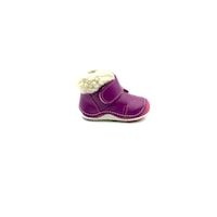 Ghete copii Sibel Bebe EVO1199, ortopedice, piele naturala, imblanite, Mov, numarul 23