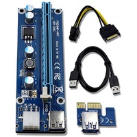 Placa Riser Card mining Compatibil PCI-E Express 1x-16x cablu USB 3.0