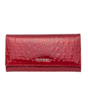 Portofel Rossi, RSC0119, Rosu croco, Piele naturala Portofel Rossi, RSC0119, Rosu croco, Piele naturala