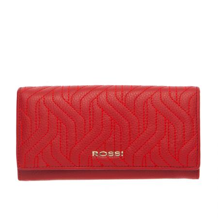 Portofel Rossi, RSC0131, Rosu, Piele naturala