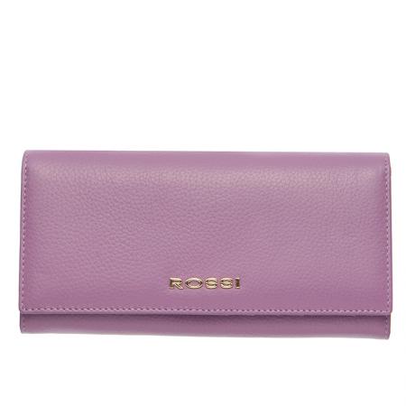 Portofel Rossi, RSC0207, Violet, Piele naturala