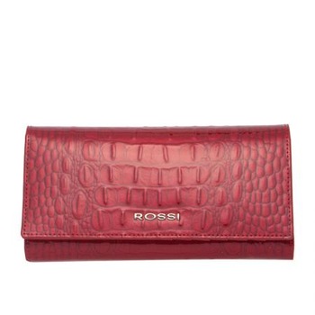 Portofel Rossi, RSC0219, Rosu croco, Piele naturala Portofel Rossi, RSC0219, Rosu croco, Piele naturala