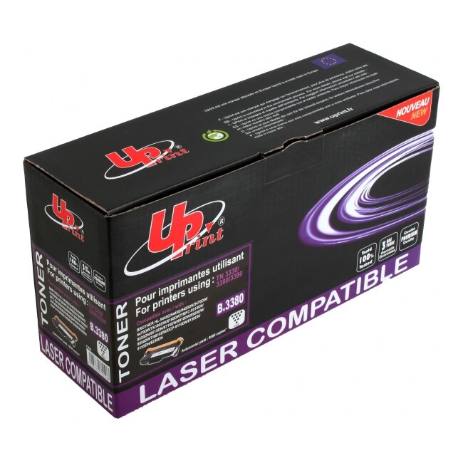 Cartus toner UPRINT TN3380/3330/3390, 8000 pagini, BROTHER, Negru