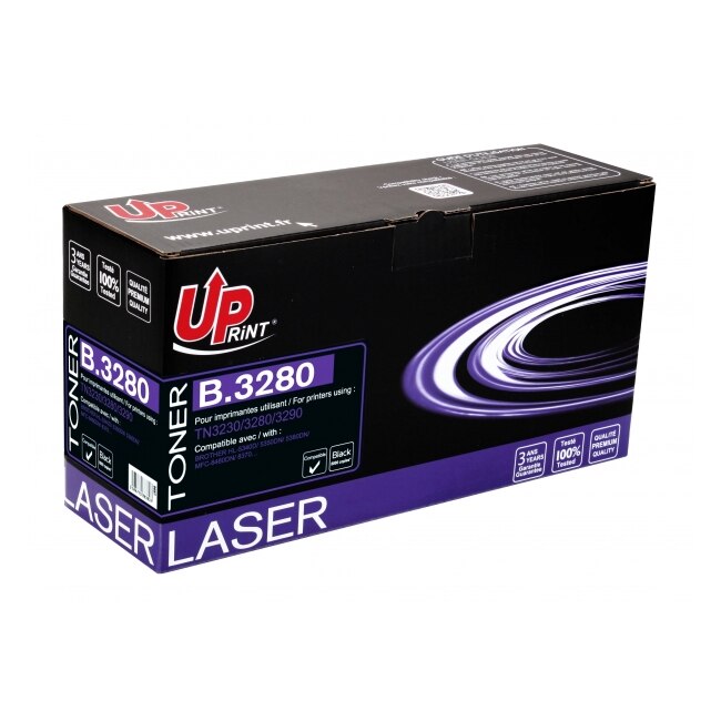 Cartus toner UPRINT TN3230/3280/3290, 8000 pagini, BROTHER, Negru