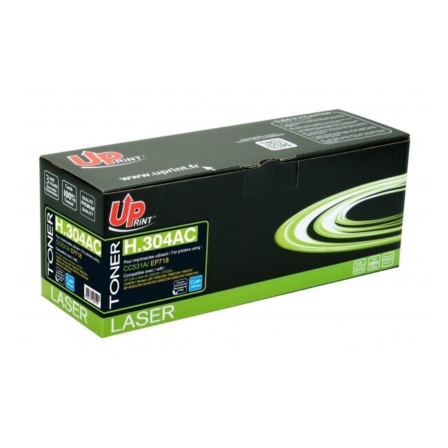 Cartus toner UPRINT C531A / EP718, 2800 pagini, Canon/HP, Cyan