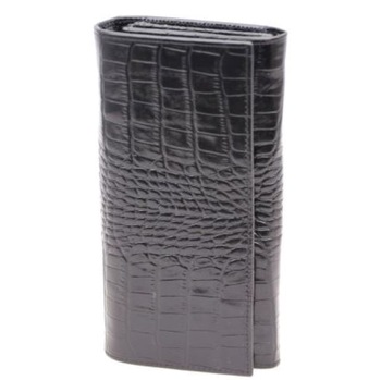 Portofel dama piele naturala croco negru Portofel dama piele naturala croco negru