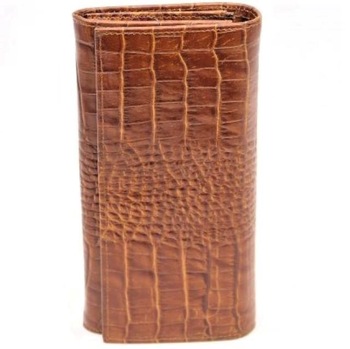 Portofel dama piele naturala croco maro coniac Portofel dama piele naturala croco maro coniac