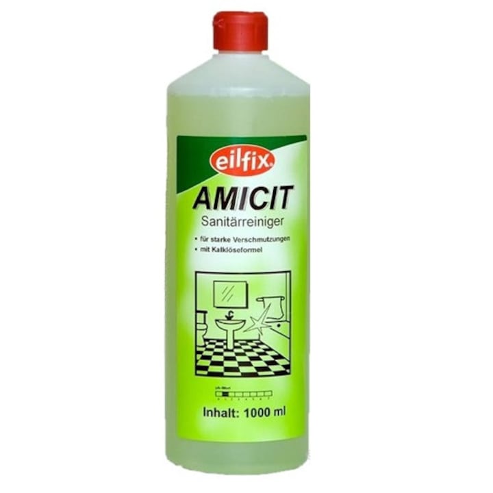 Detergent sanitar cu amoniac, parfumat, Eilfix Amicit, 1 litru