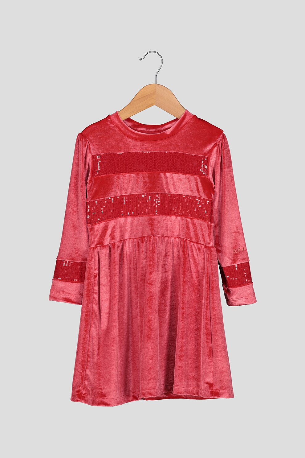 Agatha Ruiz de la Prada, Rochie evazata de catifea, Rosu